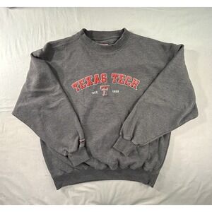 Jansport Texas Tech Gray Sweatshirt Men's Medium Collegiate‎ NCAA